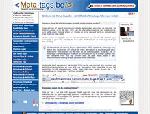 Tablet Screenshot of meta-tags.be