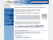 Tablet Screenshot of meta-tags.de